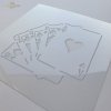.plantilla transparente para scrapbooking 16x16 cm ST0249A